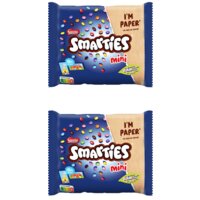 Een afbeelding van Smarties Mini melkchocolade uitdeelzak 2-pack