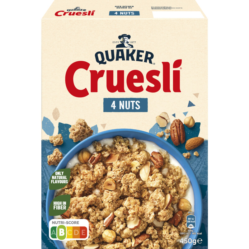 Een afbeelding van Quaker Cruesli 4 nuts