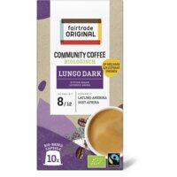 Een afbeelding van Fairtrade Original Community coffee lungo dark capsules