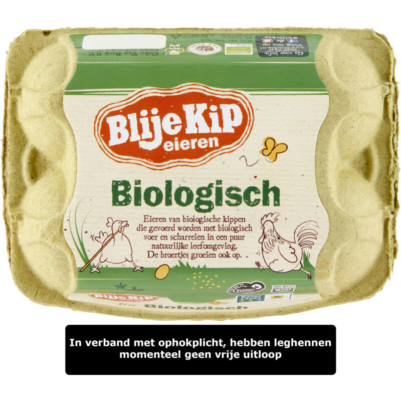 Een afbeelding van Blije Kip eieren Biologische eieren