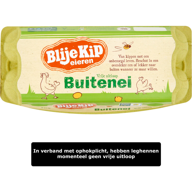 Een afbeelding van Blije Kip eieren Vrije uitloop buitenei
