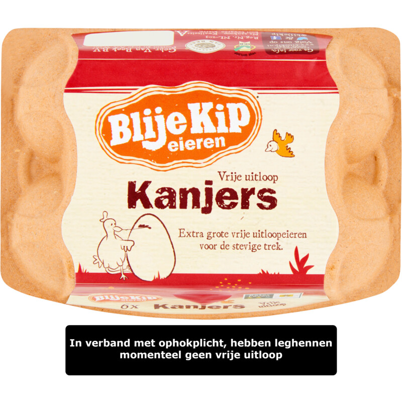 Een afbeelding van Blije Kip eieren Vrije uitloop kanjers