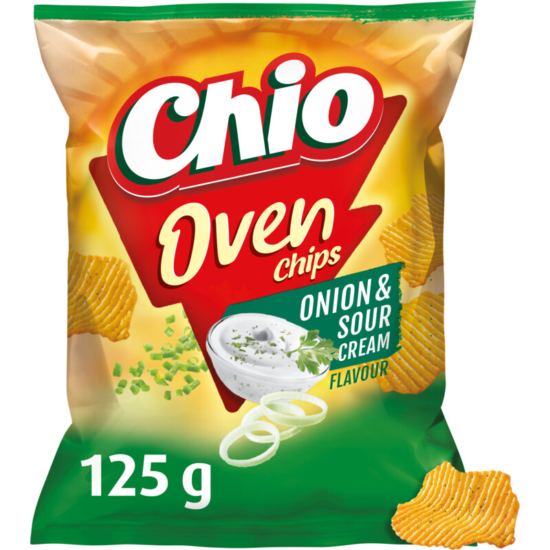 Een afbeelding van Chio Oven chips onion & sour cream