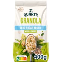 Een afbeelding van Quaker Granola zero sugar added nuts & seeds