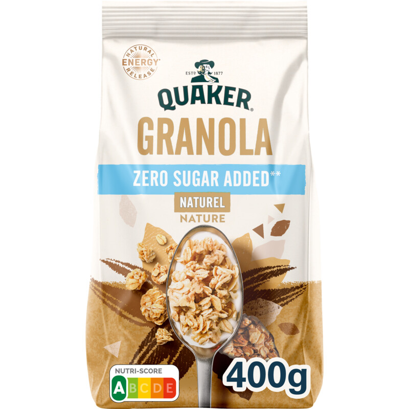 Een afbeelding van Quaker Granola zero sugar added naturel