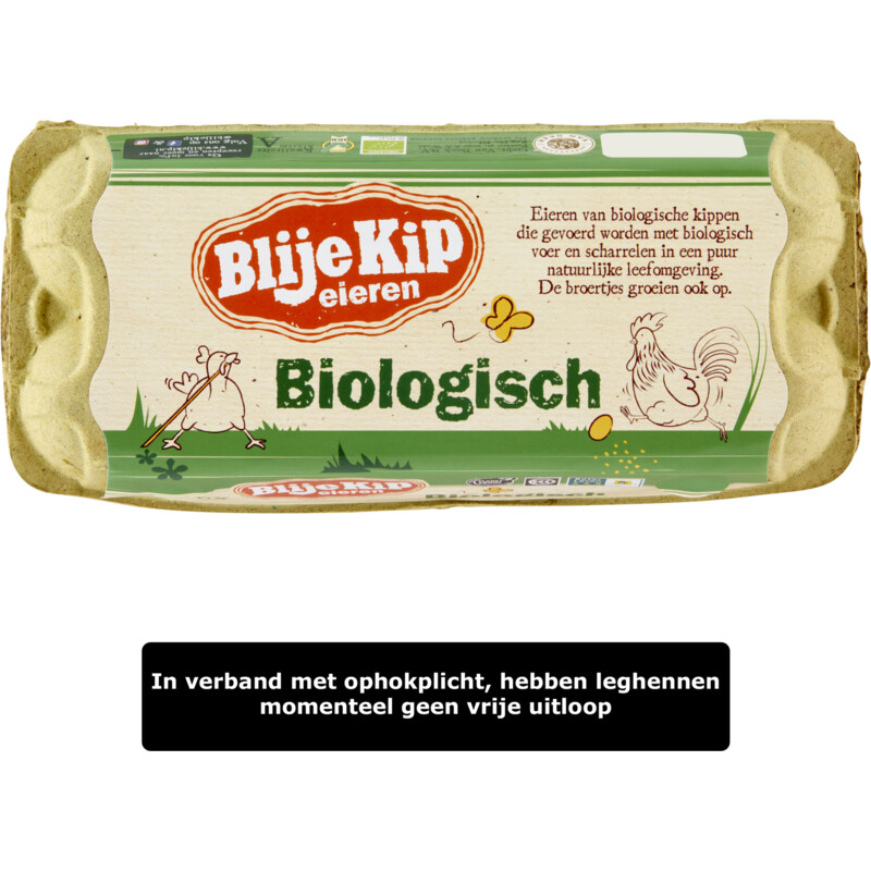 Een afbeelding van Blije Kip eieren Biologische eieren