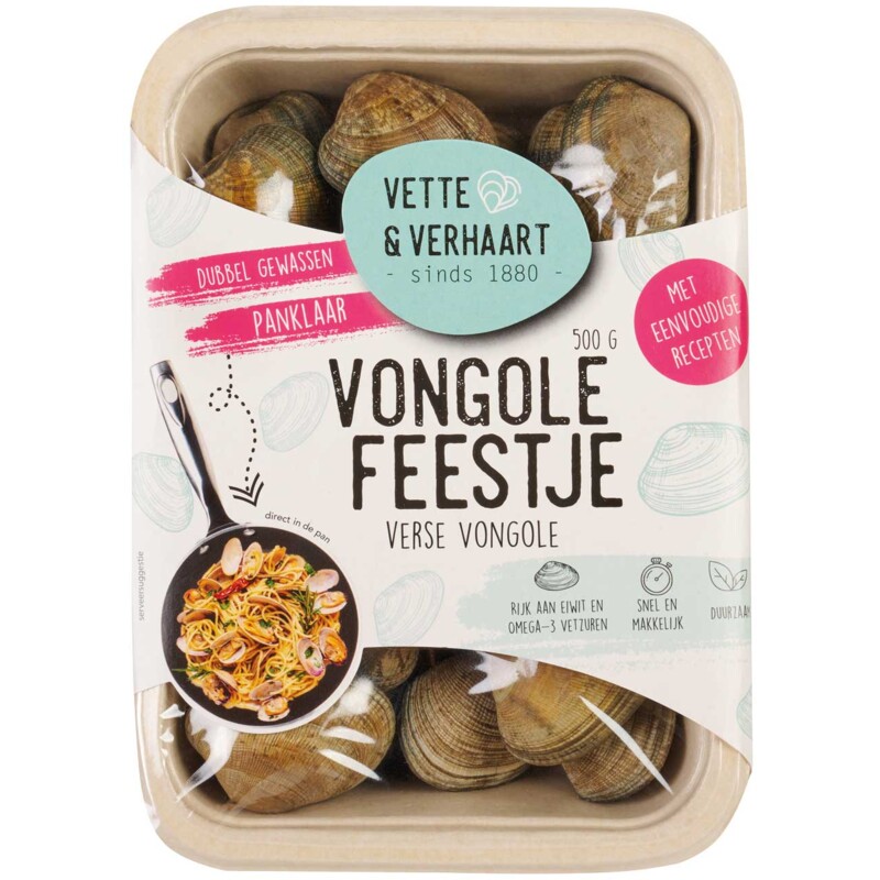 Een afbeelding van Vette & Verhaart Vongole feestje