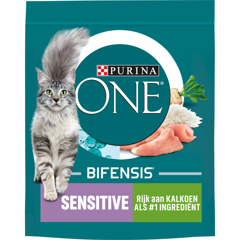 Een afbeelding van Purina ONE Sensitive rijk aan kalkoen