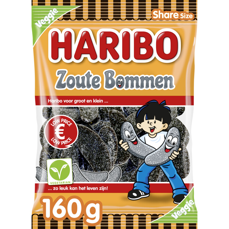 Een afbeelding van Haribo Zoute Bommen