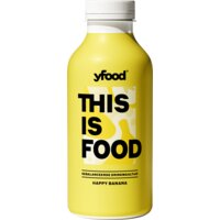 Een afbeelding van Yfood This is food drinkmaaltijd happy banana