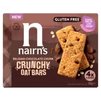 Nairn's Belgian chocolate chunk crunchy oat bars