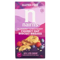 Nairn's Brosse biscuits met framboos & bosbessen