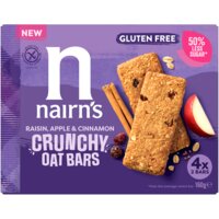 Een afbeelding van Nairn's Raisin apple & cinnamon crunchy oat bars