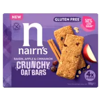 Nairn's Raisin apple & cinnamon crunchy oat bars