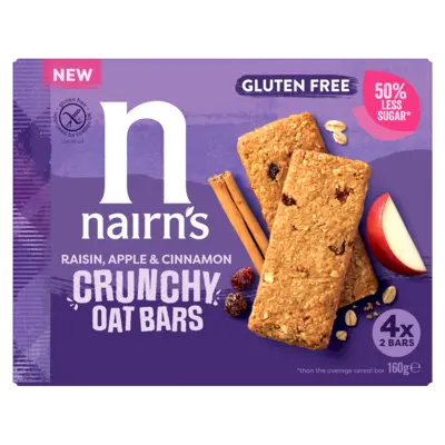 pdp-image-Nairn's Raisin apple & cinnamon crunchy oat bars