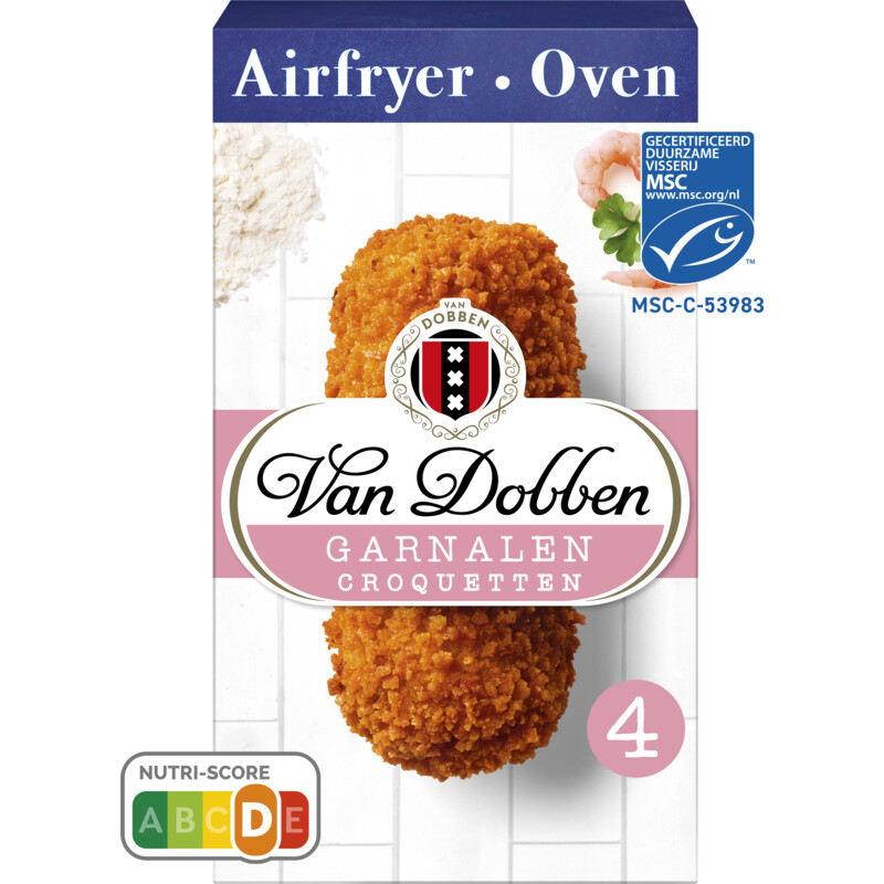 Een afbeelding van Van Dobben Oven en airfryer garnalen croquetten