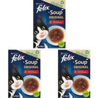 Een afbeelding van Felix Soup original met rund kip lam 3-pack
