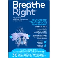 Een afbeelding van Breathe Right Neusstrips transparant