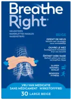 Breathe Right Neusstrips beige