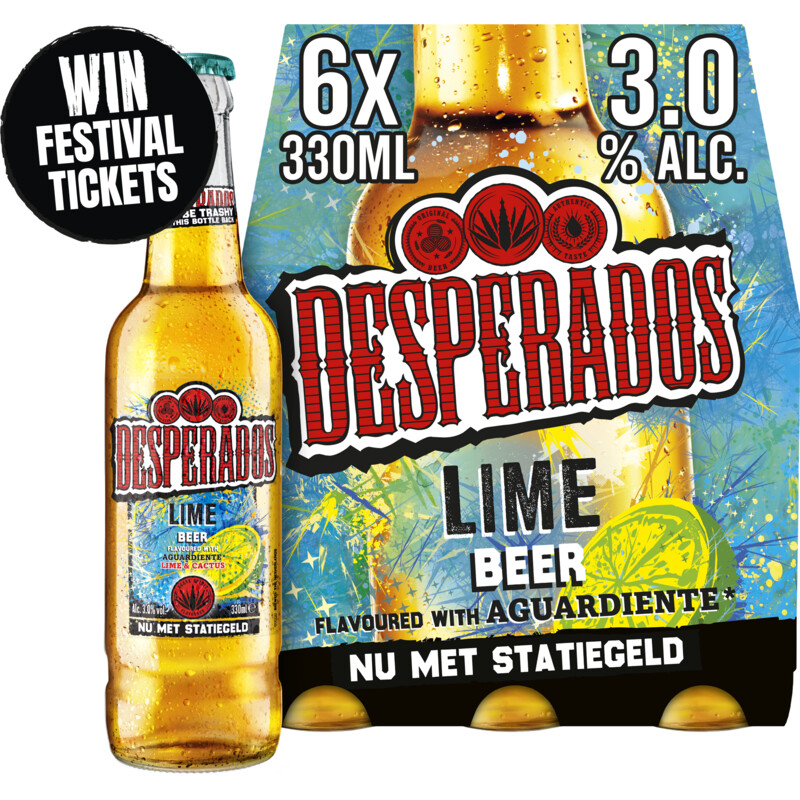 Een afbeelding van Desperados Lime 6-pack