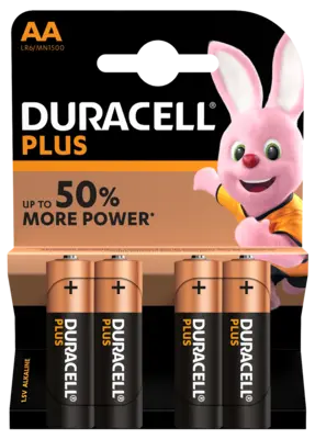 pdp-image-Duracell Plus power AA alkaline batterijen