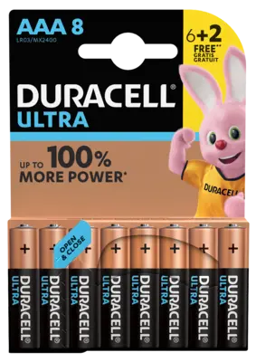 pdp-image-Duracell batterijen ultra power aaa 6+2