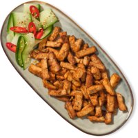 Een afbeelding van AH Terra Biologische tofureepjes pittig