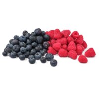 Een afbeelding van AH Fruitmix framboos blauwe bes