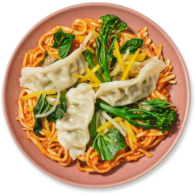 Een afbeelding van AH Terra Plantaardig stoommaaltijd gyoza bowl