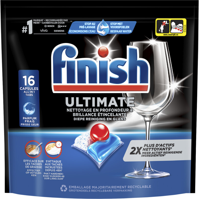 Een afbeelding van Finish Ultimate vaatwastabletten