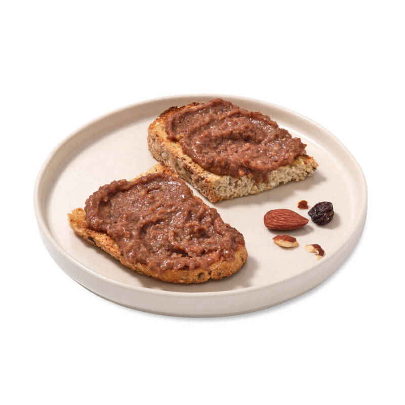 Een afbeelding van AH Terra Plantaardig zoet op brood amandel rozijn