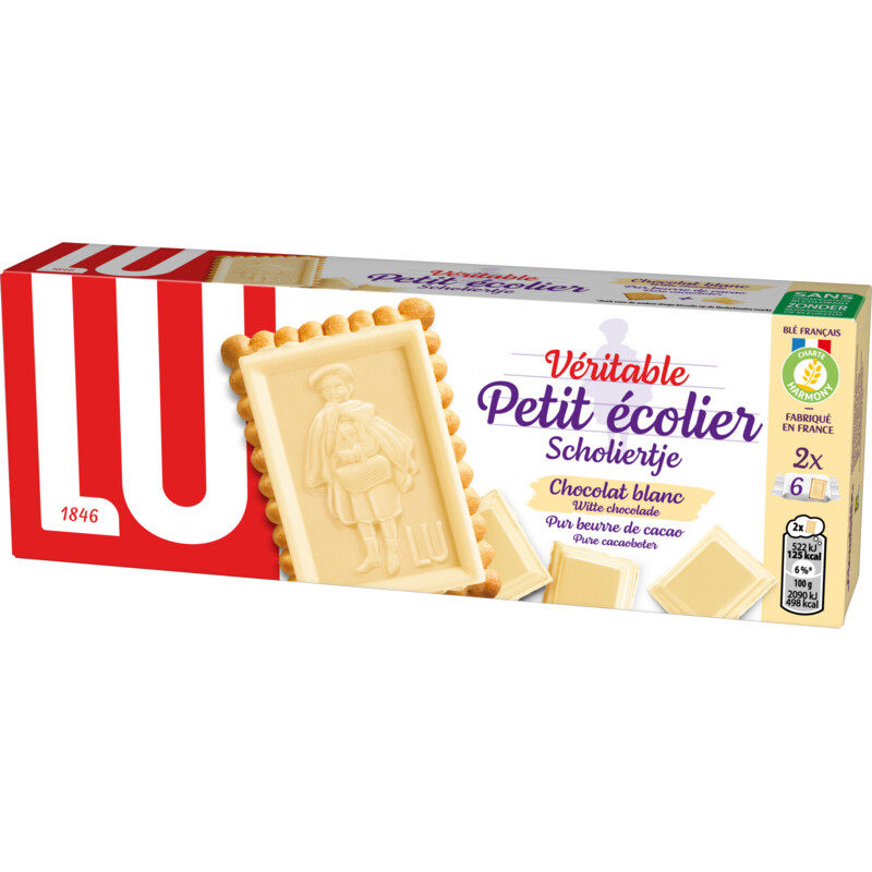 Een afbeelding van LU Scholiertje witte chocolade