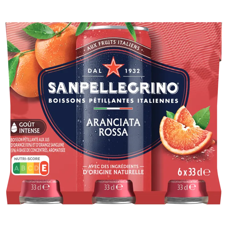 S. Pellegrino Aranciata rossa 6-pack
