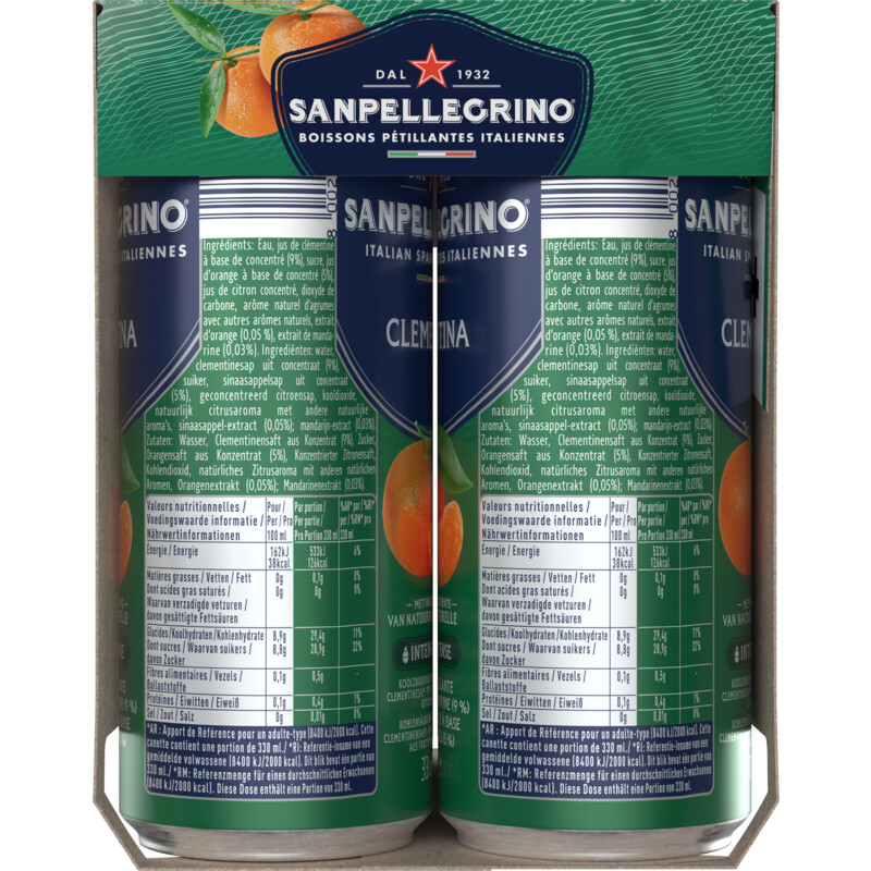 Een afbeelding van S. Pellegrino Clementina 6-pack