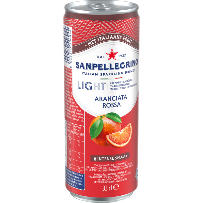 Een afbeelding van S. Pellegrino Aranciata rossa light