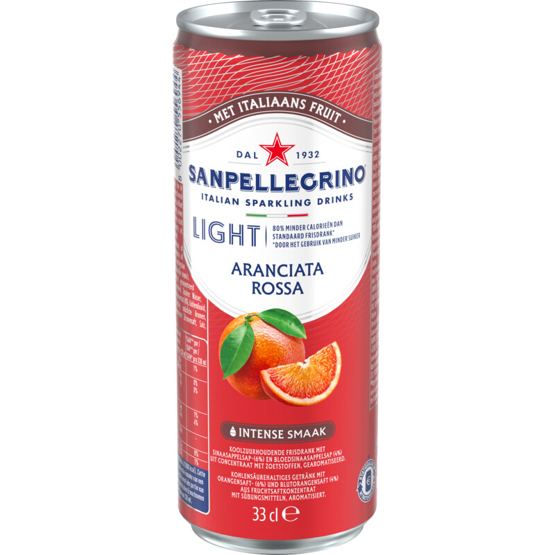 Een afbeelding van S. Pellegrino Aranciata rossa light