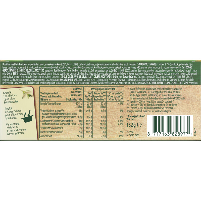 Een afbeelding van Knorr Finesse tuinkruiden bouillon bel