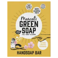 Marcel's Green Soap Handzeep bar vanille & cherry blossom