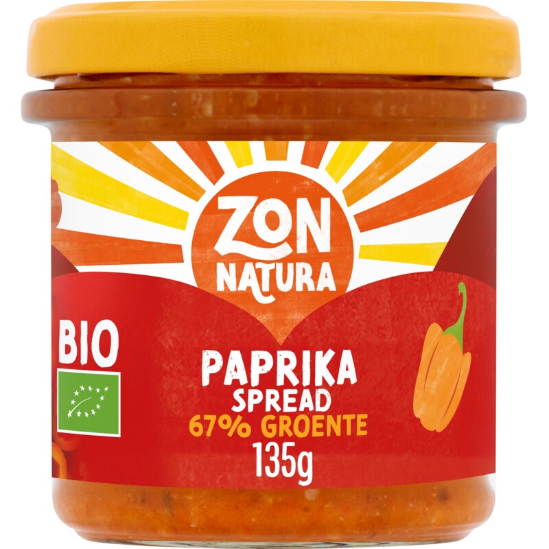 Een afbeelding van Zonnatura Groentespread paprika