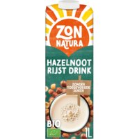 Een afbeelding van Zonnatura Hazelnoot rijst drink