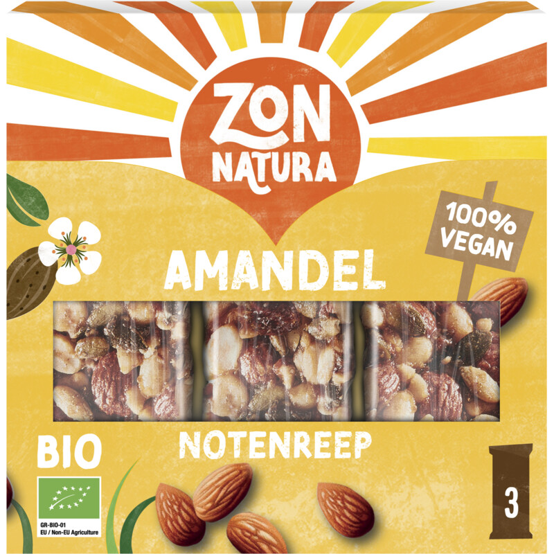 Een afbeelding van Zonnatura Amandel notenreep