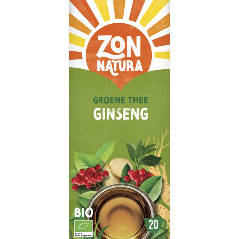 Een afbeelding van Zonnatura Groene thee ginseng