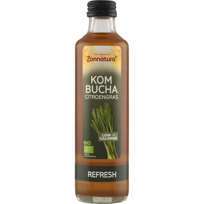 Een afbeelding van Zonnatura Kombucha citroengras