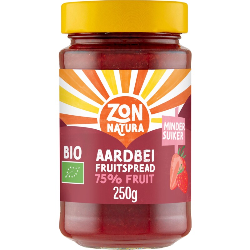 Een afbeelding van Zonnatura Fruitspread aardbei