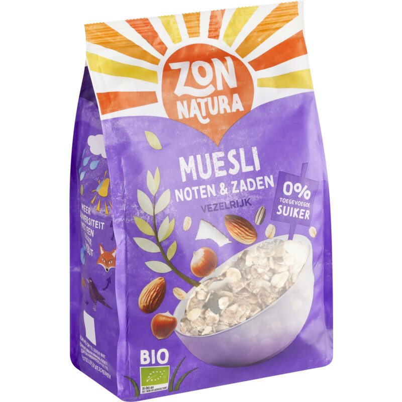 Een afbeelding van Zonnatura Muesli met noten en zaden