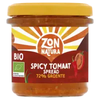 Zonnatura Spicy tomaat spread 72% groente