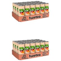 Een afbeelding van Fuze Tea Black tea peach hibiscus 48-pack