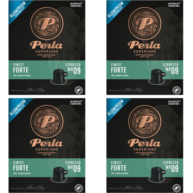 Een afbeelding van Perla Superiore Finest espresso forte capsules 4-pack