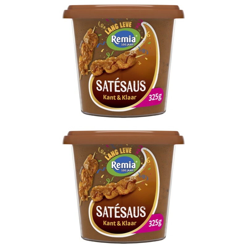 Een afbeelding van Remia Satesaus kant & klaar 2-pack