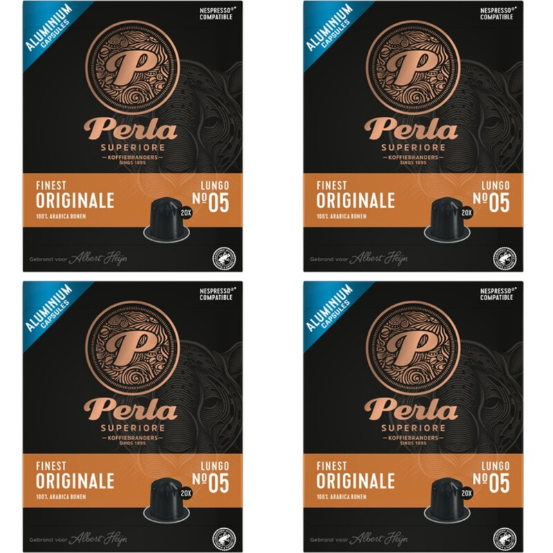 Een afbeelding van Perla Superiore Finest originale lungo capsules 4-pack